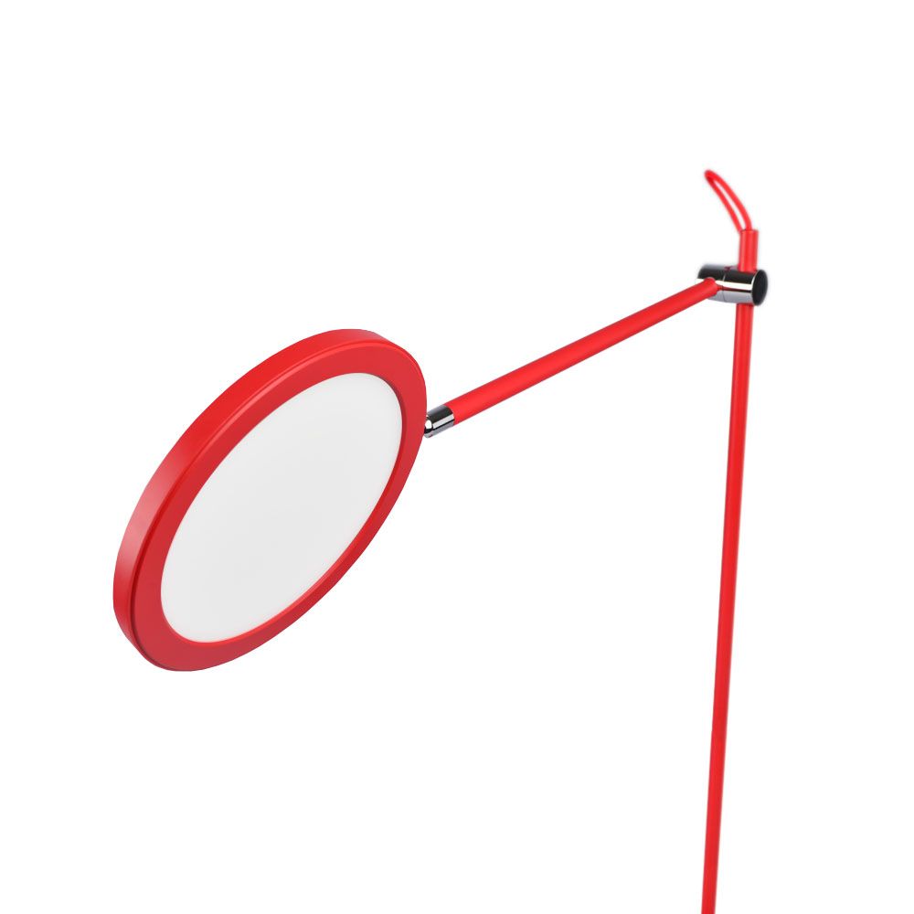 LED Dimbar skrivbordslampa VIDEX TF15R 20W 4100K Röd