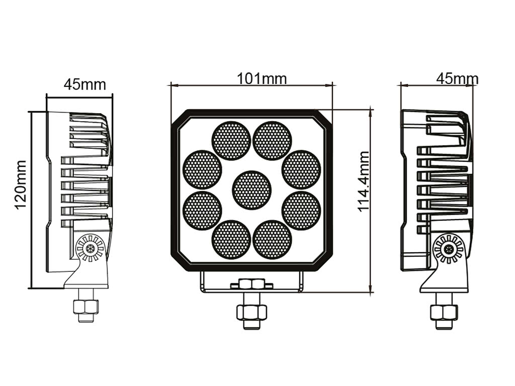 BriodLights Enrich 54 W Arbetslampa | 5200 lm | IP67