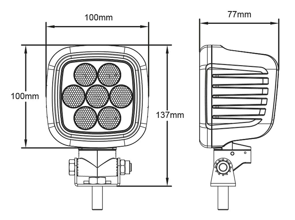 BriodLights Enrich 105 W Arbetslampa | 7017 lm | IP69K