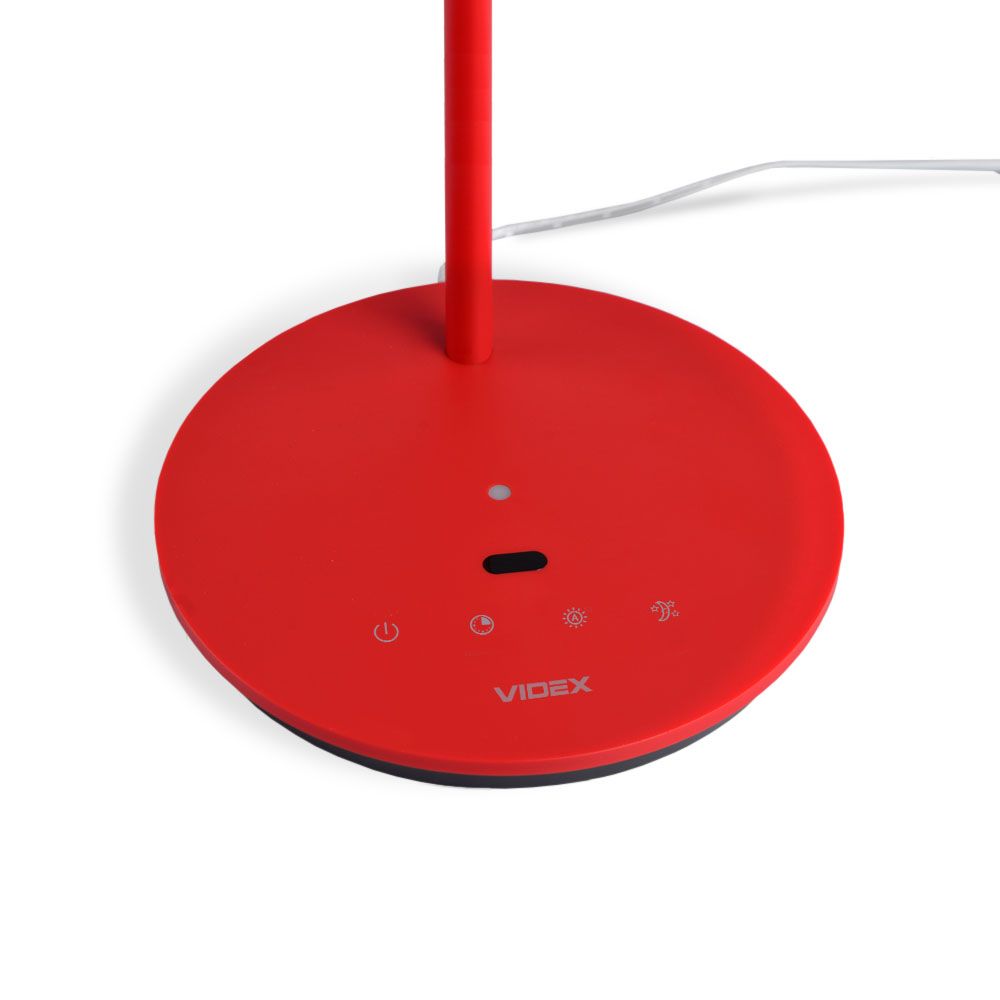 LED Dimbar skrivbordslampa VIDEX TF15R 20W 4100K Röd