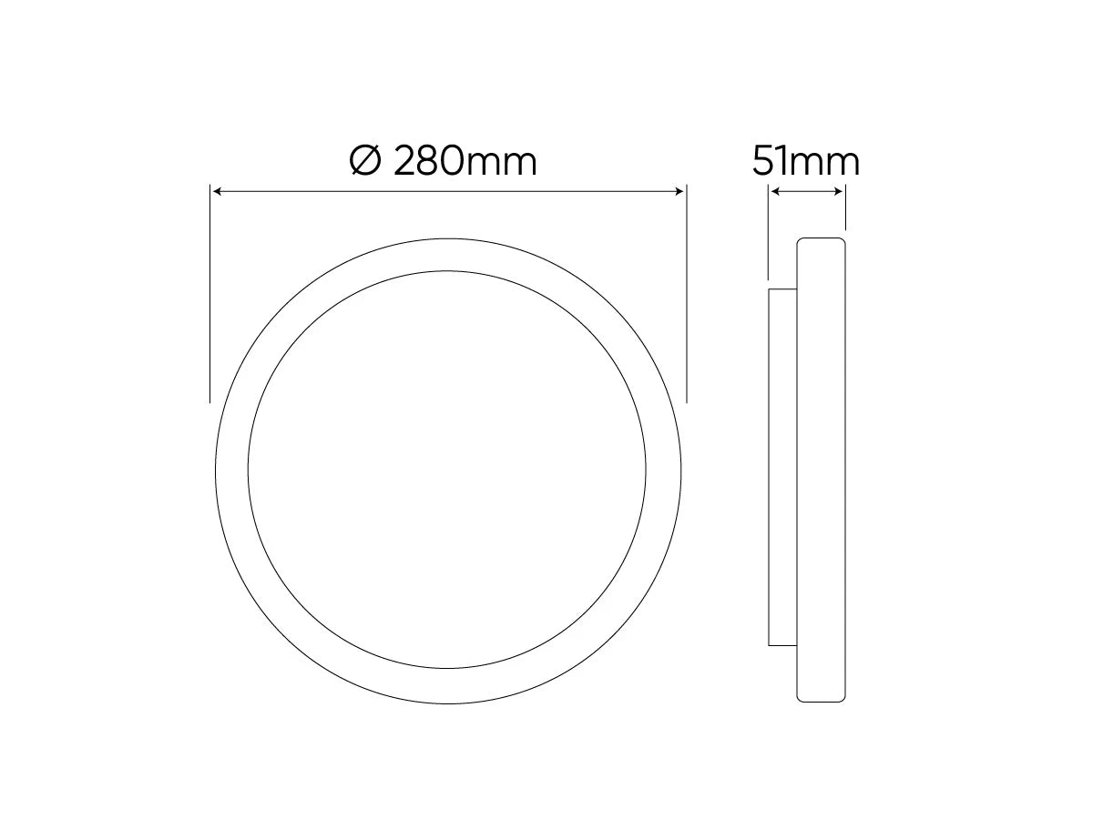 LED line PRIME ACTON | 18W/24W | IP54 | Rund