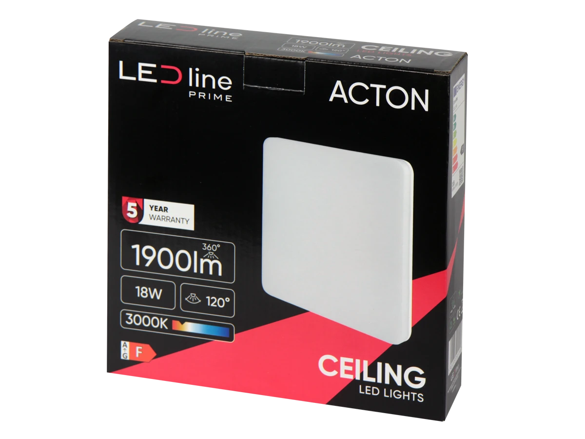 LED line PRIME ACTON | 18W | IP54 | Fyrkantig