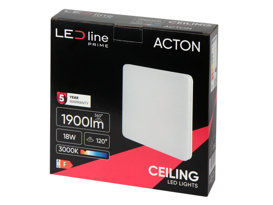 LED line PRIME ACTON | 18W | IP54 | Fyrkantig | Rörelsesensor