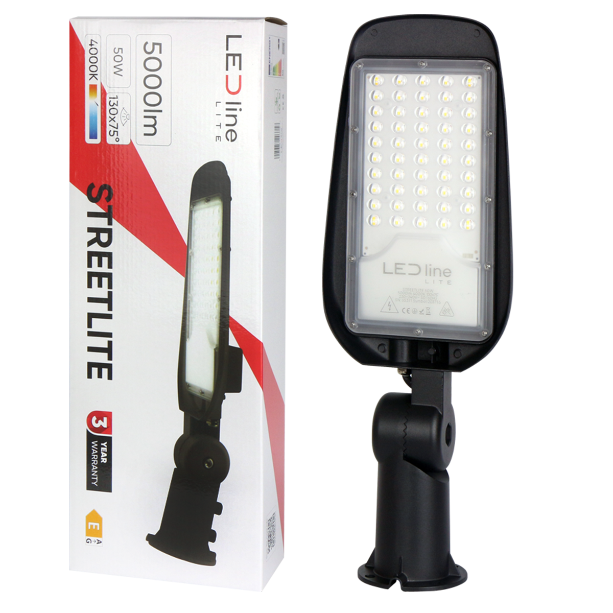 LED line LITE STREETLITE | 50-100W | 4000K | IP65 | Svart