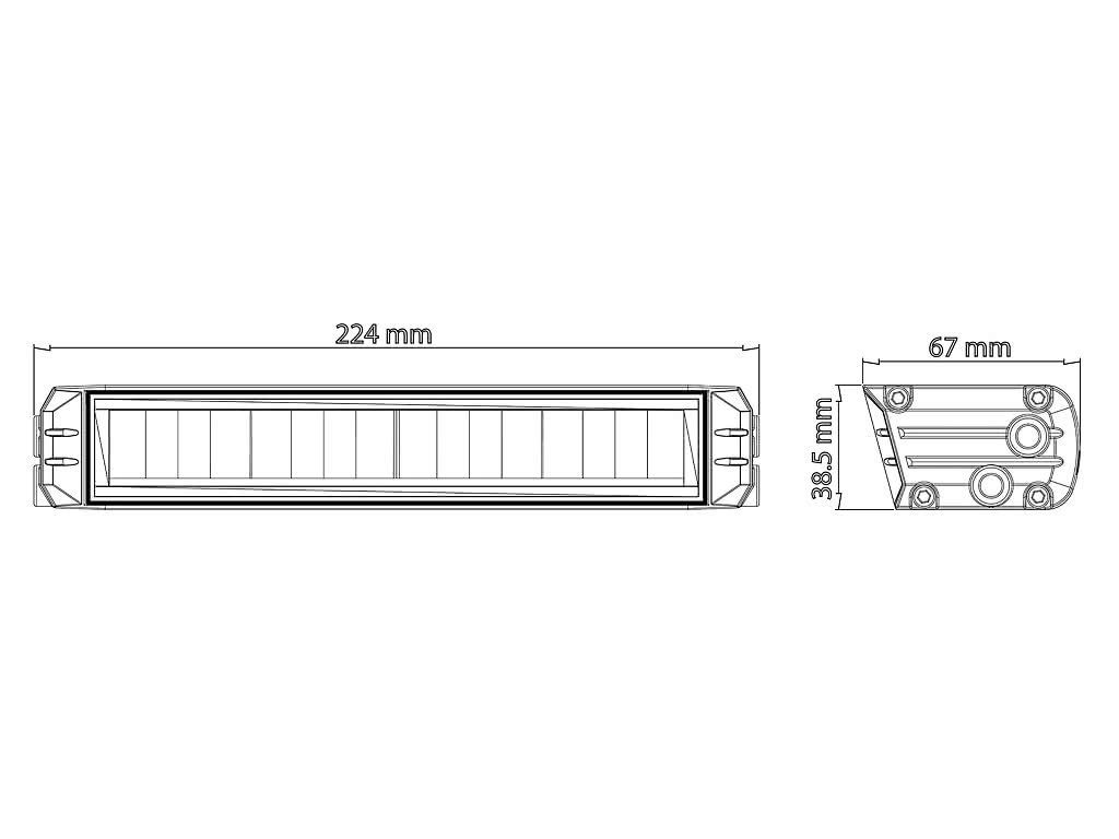BriodLights Edge 9" Extraljusramp