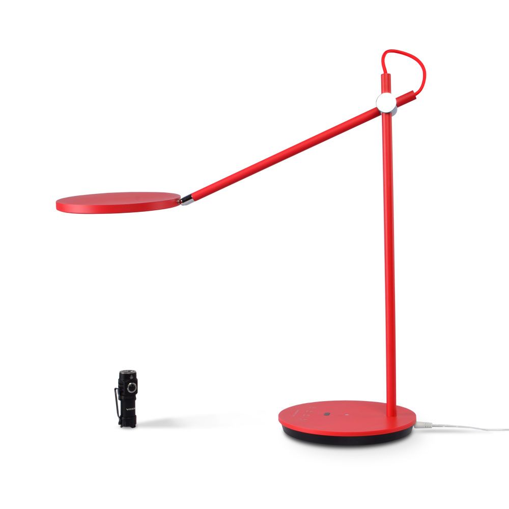 LED Dimbar skrivbordslampa VIDEX TF15R 20W 4100K Röd