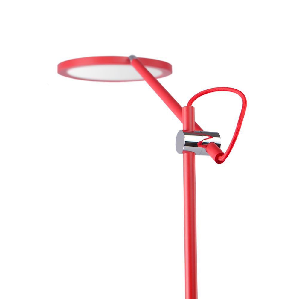 LED Dimbar skrivbordslampa VIDEX TF15R 20W 4100K Röd
