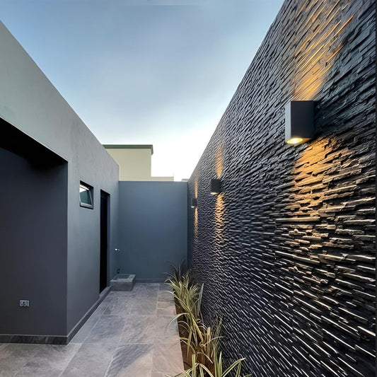 Fasad dubbelsidig armatur VIDEX-2XGU10-ARON-GRÅ