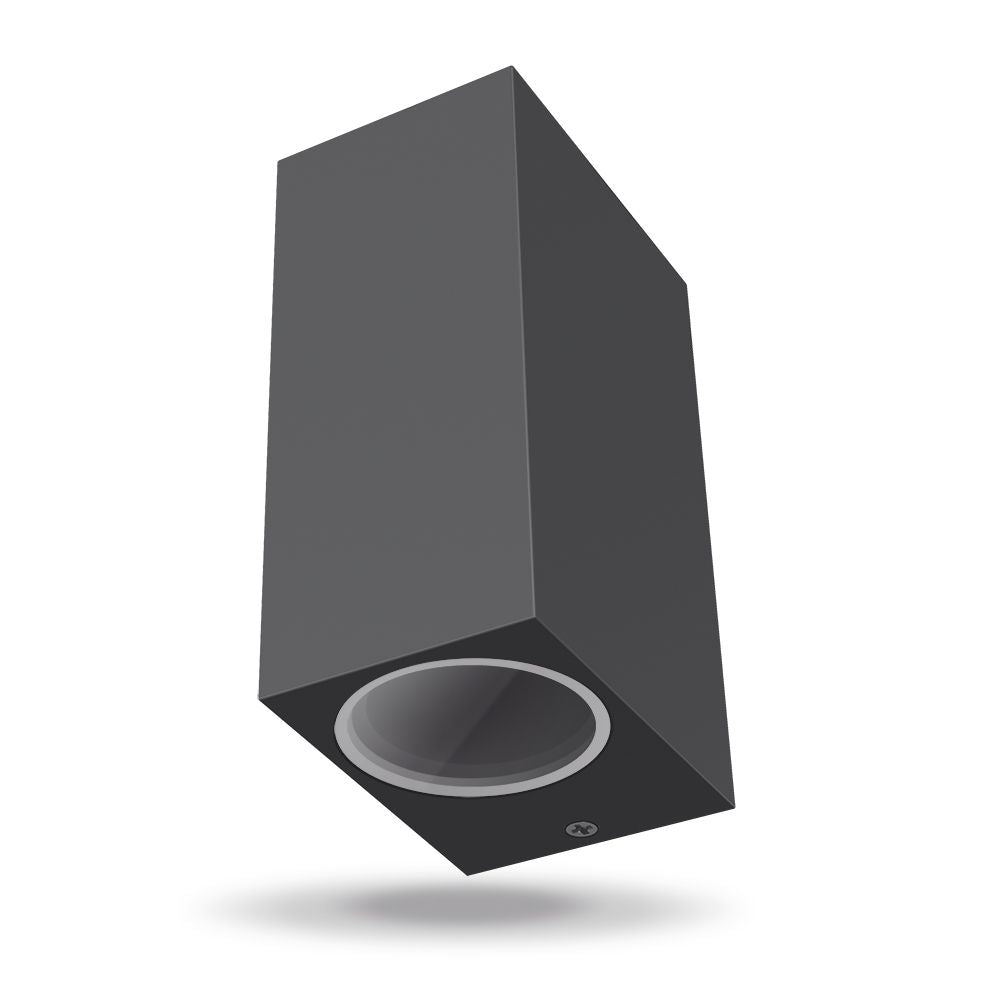 Fasad dubbelsidig armatur VIDEX-2XGU10-ARON-GRÅ