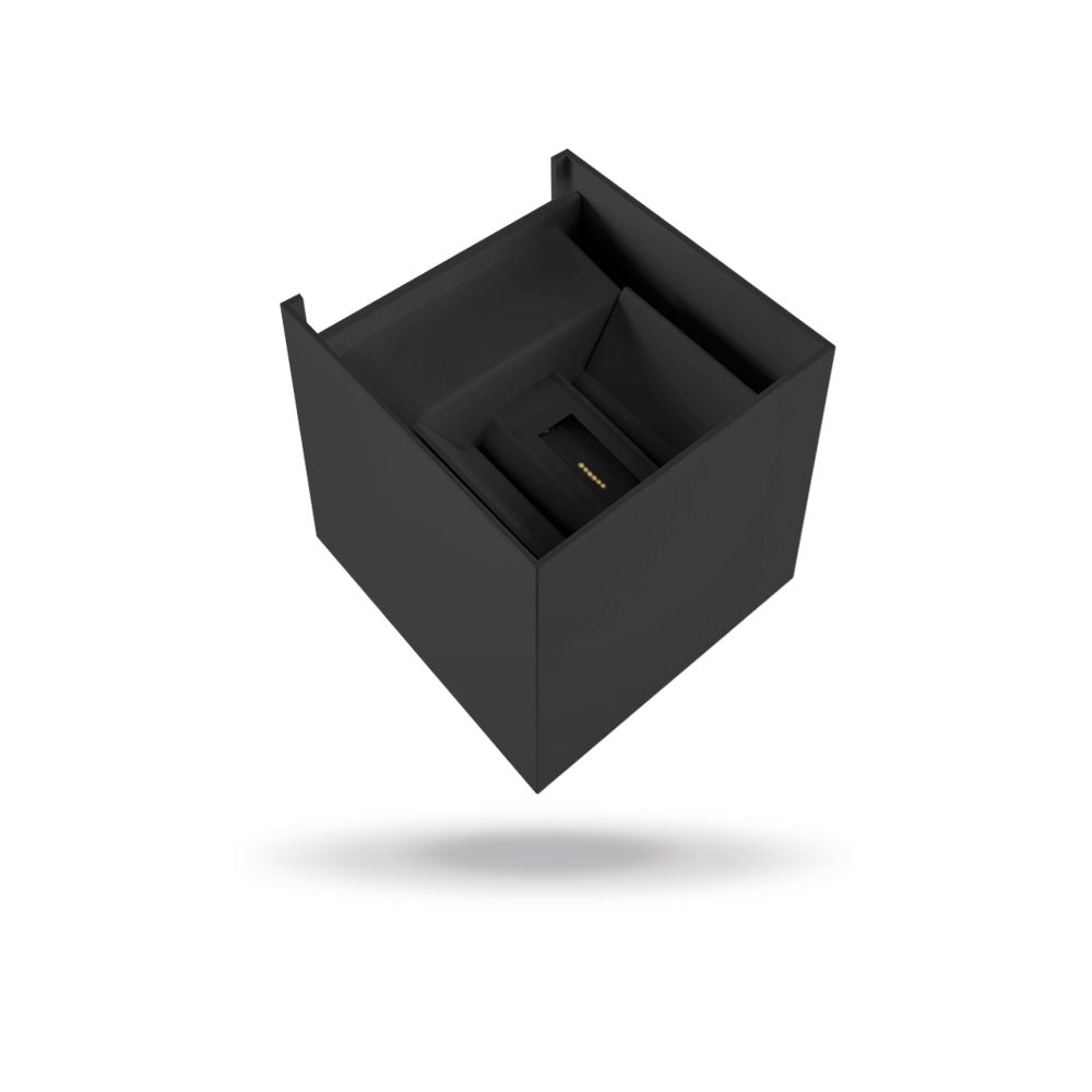 Fasad dubbelsidig armatur VIDEX-6W-ERIC-BLACK