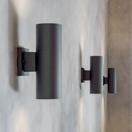 Fasad dubbelsidig armatur VIDEX-2XE27-PORTER-GRÅ