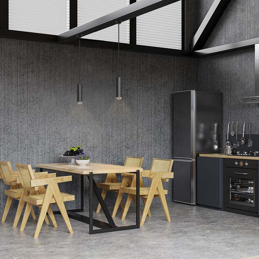 Pendelstrålkastare armatur VIDEX-GU10-TATUM-BLACK