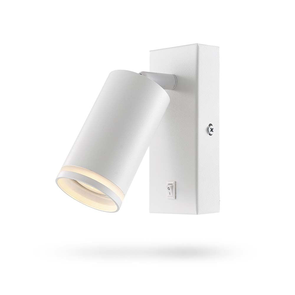 Väggmonterad spotarmatur VIDEX-GU10-KENT-WHITE