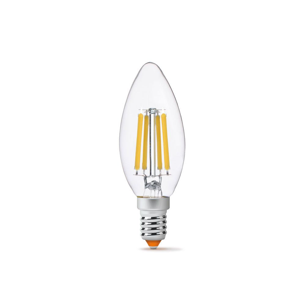 LED-lampa VIDEX-E14-C35-6W-FIL-WW