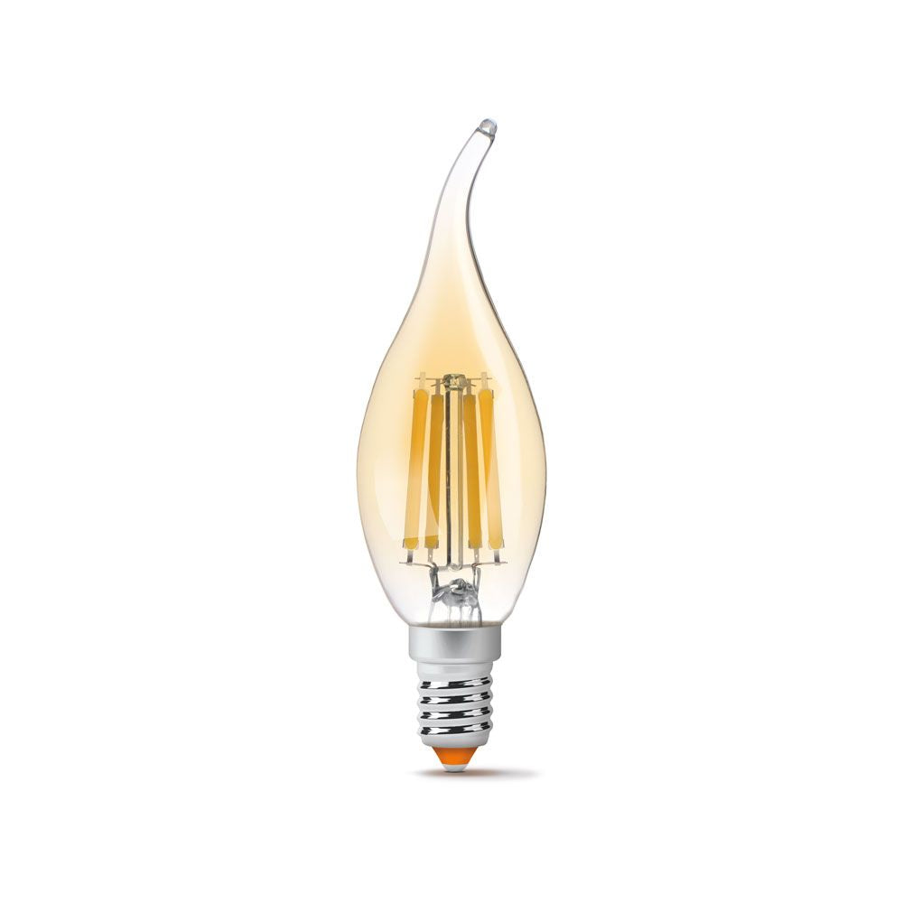 LED-lampa VIDEX-E14-C35-6W-FIL-FLAME-AMBER-WW