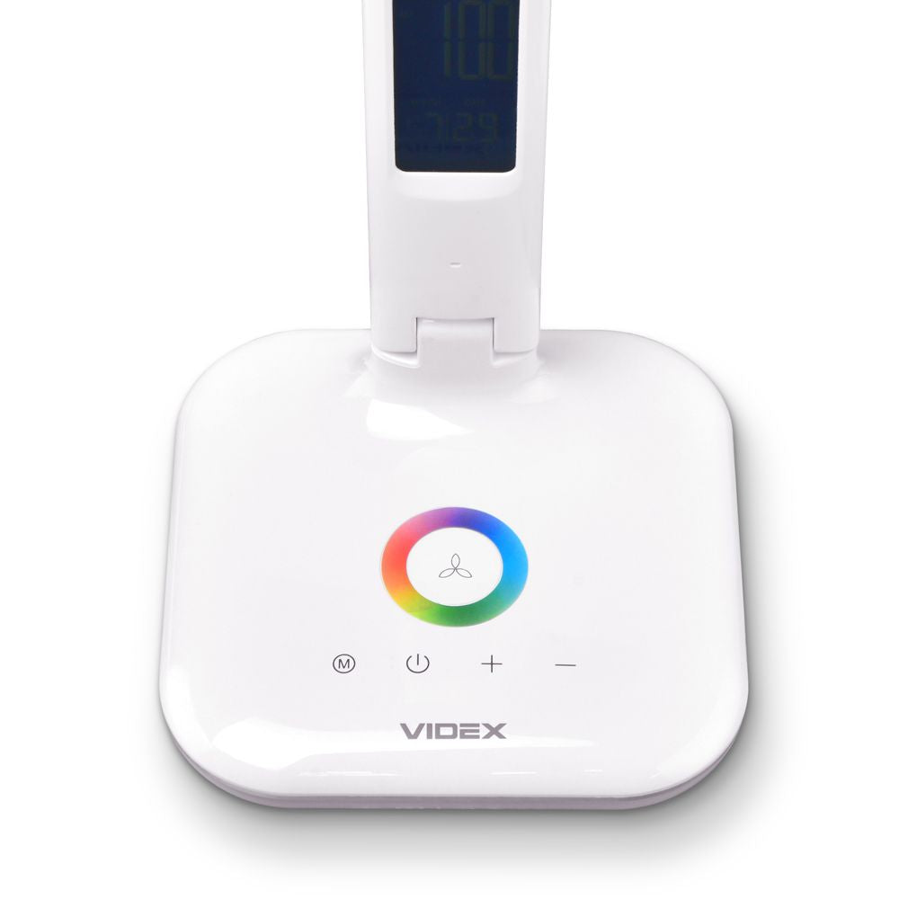 LED-dimbar skrivbordslampa RGB VIDEX-BORDSLAMPA-NAIROBI-VIT