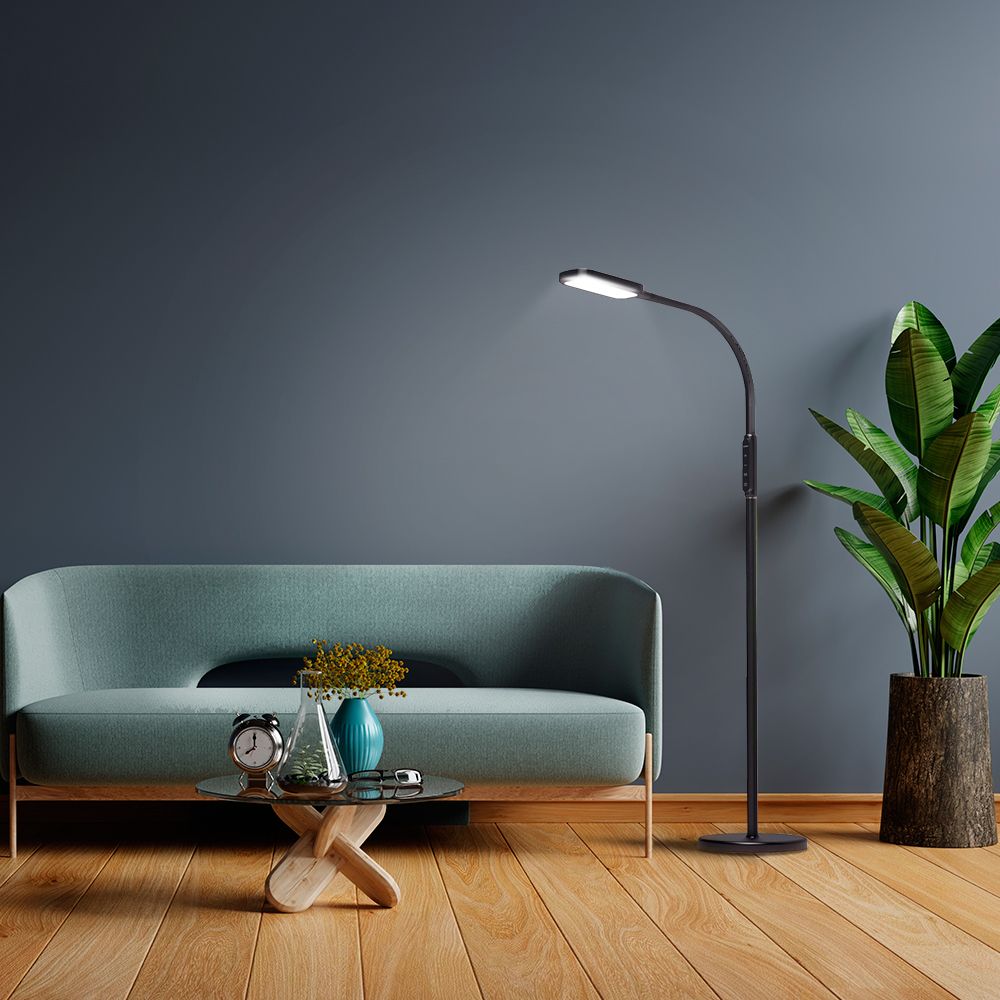 LED Dimbar golvlampa VIDEX-GOLV-LAMPA-TOKYO-SVART