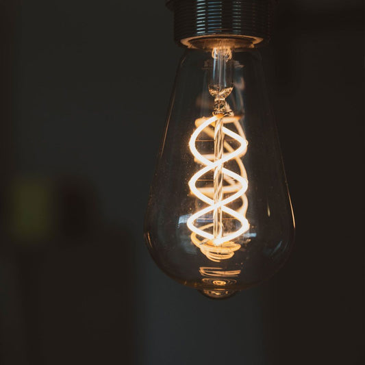 LED-lampa VIDEX-E27-ST64-4W-FIL-DIM-SPIRAL-GRAPHITE-WW