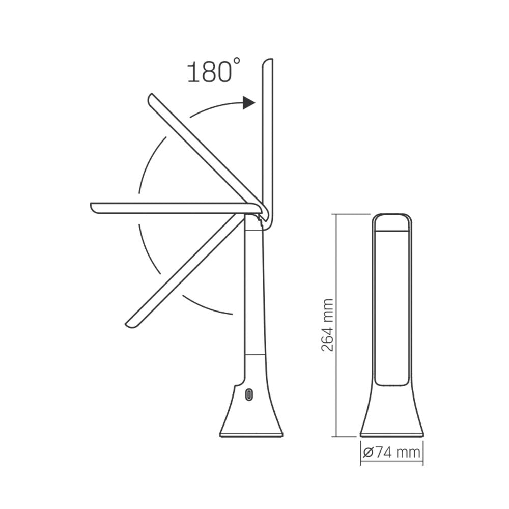 LED Dimbar skrivbordslampa VIDEX-DESK-LAMP-BERLIN