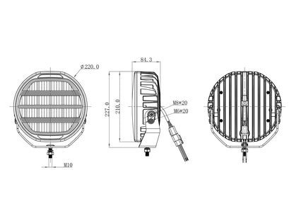 OZZ XR2 P9” LED Extraljus