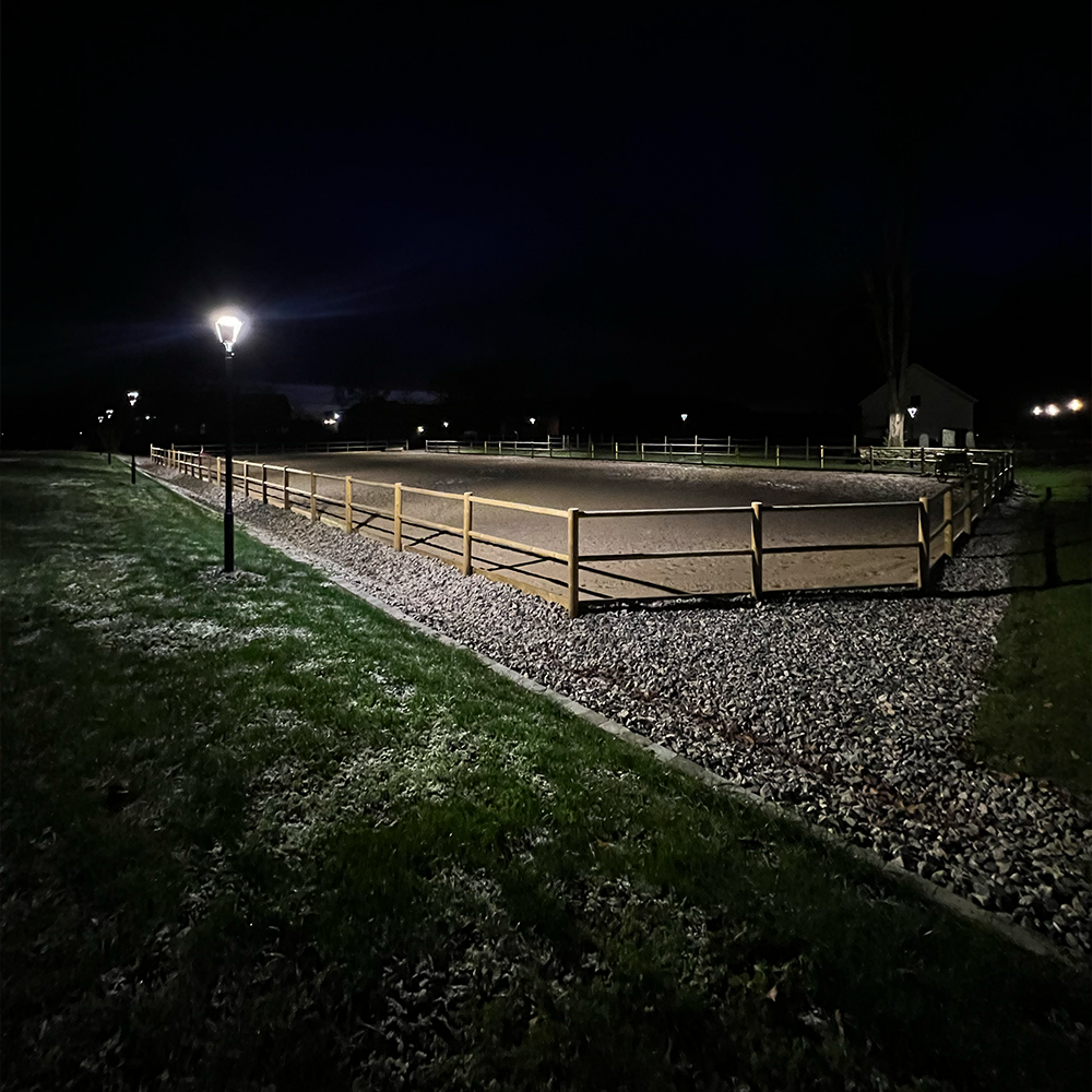 Belysningsstolpe Svart