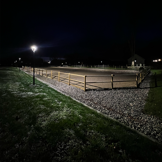 Belysningsstolpe Svart
