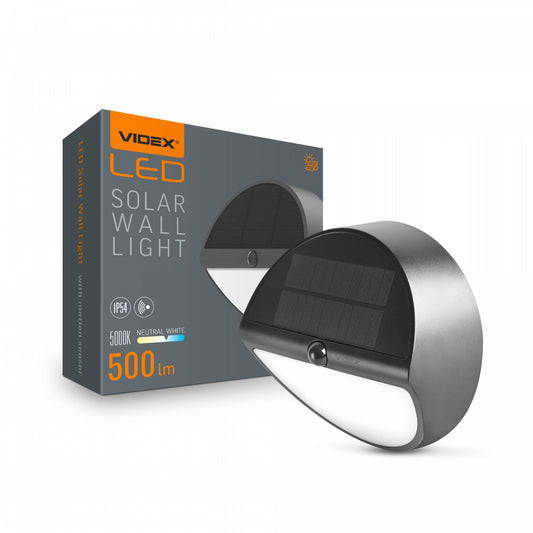 LED Solcellslampa med rörelsesensor VIDEX VL-BHSO-002-S