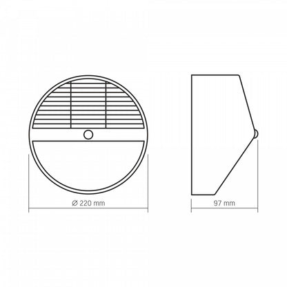 LED Solcellslampa med rörelsesensor VIDEX VL-BHSO-002-S