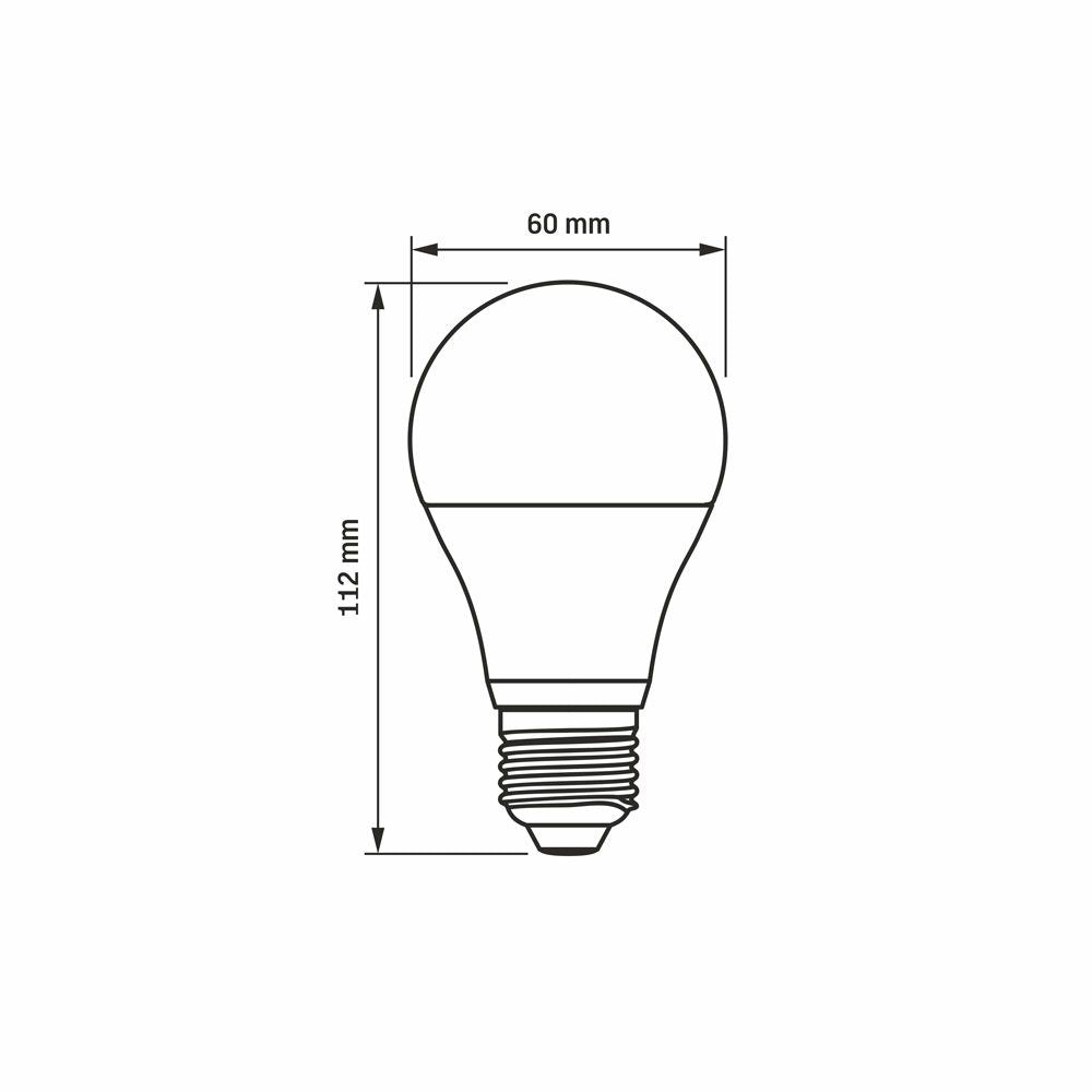 LED-lampa VIDEX-E27-A60-10W-CW