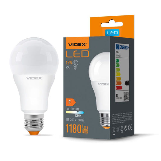 LED-lampa VIDEX-E27-A60-12W-CW