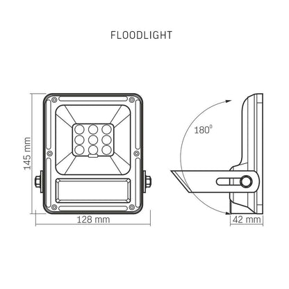 LED Solcellsstrålkastare VIDEX-FLOOD-LED-SOLAR-GELIO-20W-NW