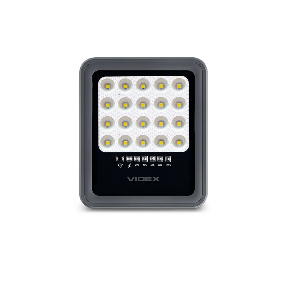 LED Solcellsstrålkastare VIDEX-FLOOD-LED-SOLAR-HORS-500-NW