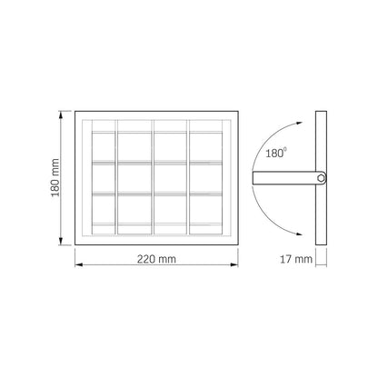 LED Solcellsstrålkastare VIDEX-FLOOD-LED-SOLAR-HORS-500-NW