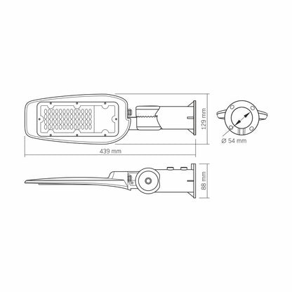 LED gatubelysning VIDEX-STREET-LED-LEYA-30W-NW5