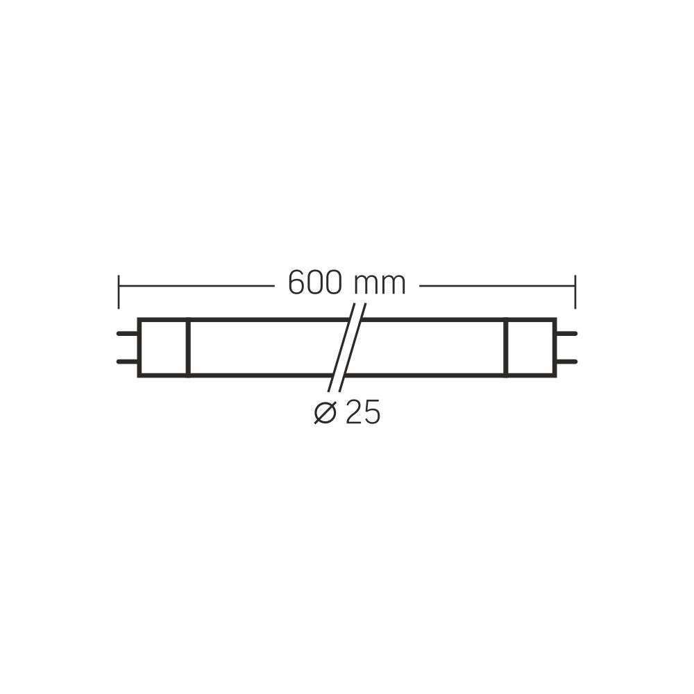 LED T8 Glasrör VIDEX-T8-LED-60-10W-NW