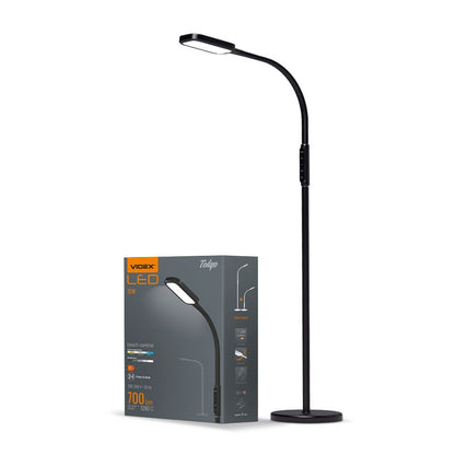 LED Dimbar golvlampa VIDEX-GOLV-LAMPA-TOKYO-SVART