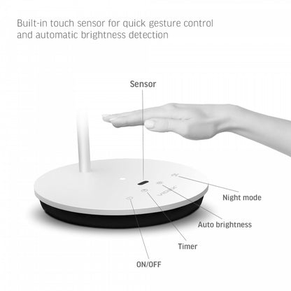 LED Dimbar skrivbordslampa VIDEX TF15W 20W 4100K Vit