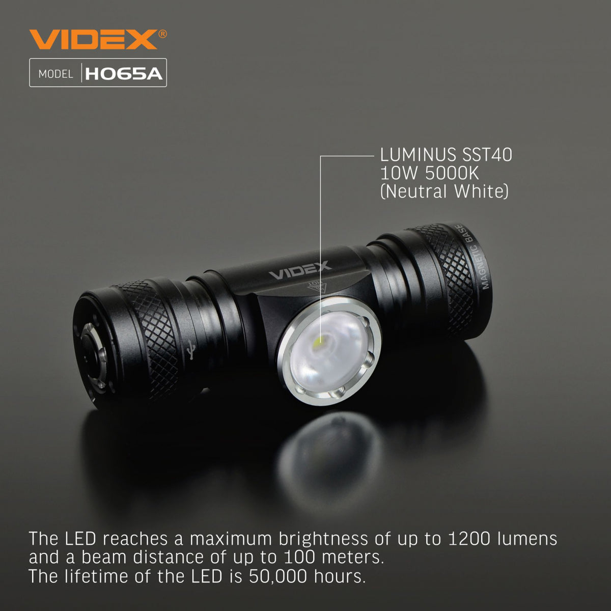 LED Pannlampa VIDEX VLF-H065A 1200Lm 5000K