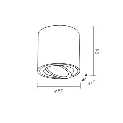 Takspotlight armatur VL-SPF12A-W