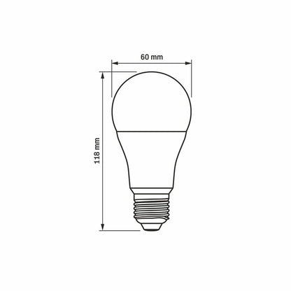 LED-lampa VIDEX-E27-A60-12W-WW