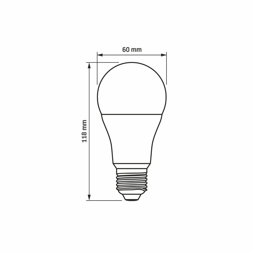 LED-lampa VIDEX-E27-A60-12W-NW