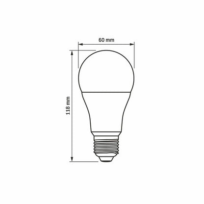 LED-lampa VIDEX-E27-A60-12W-NW