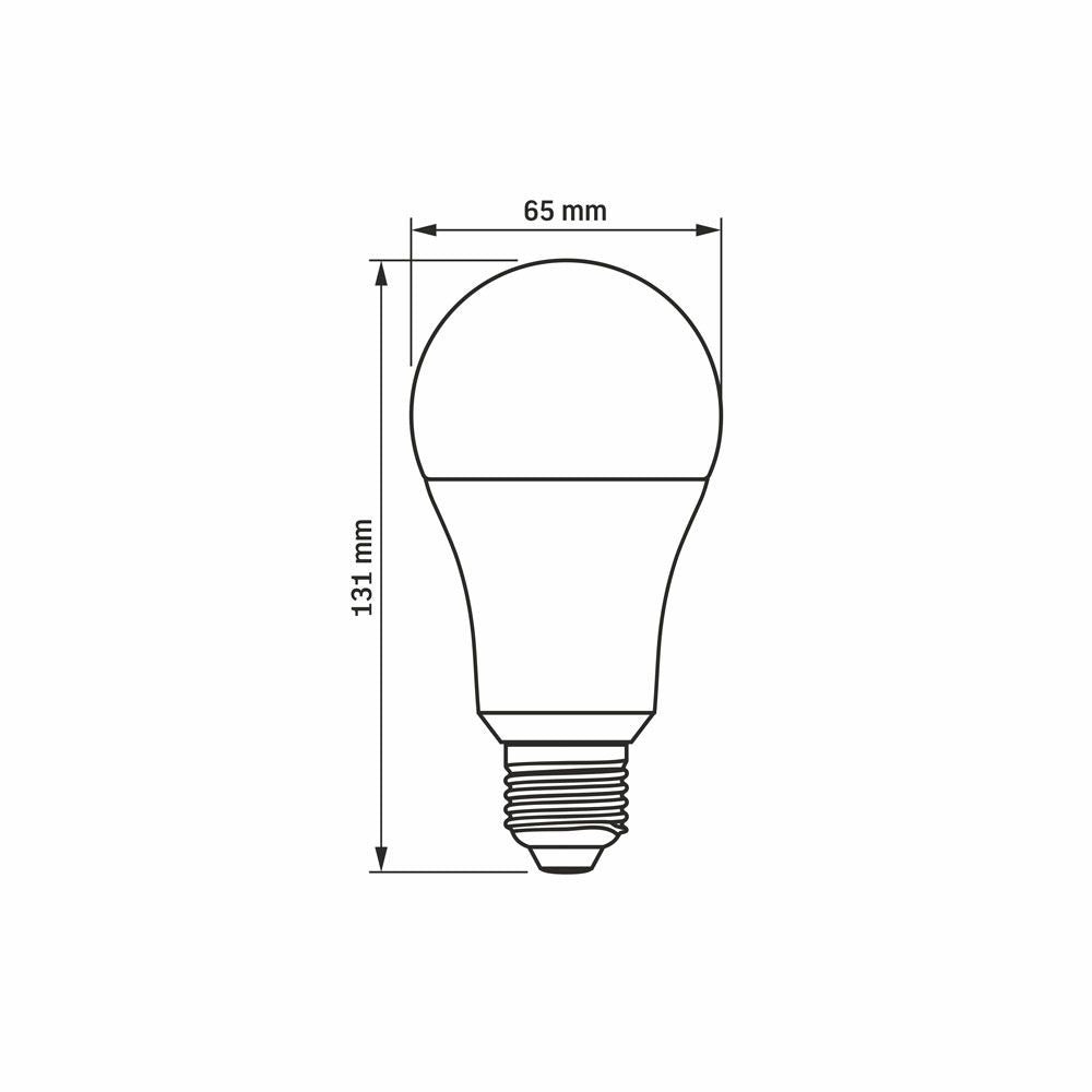 LED-lampa VIDEX-E27-A65-15W-WW
