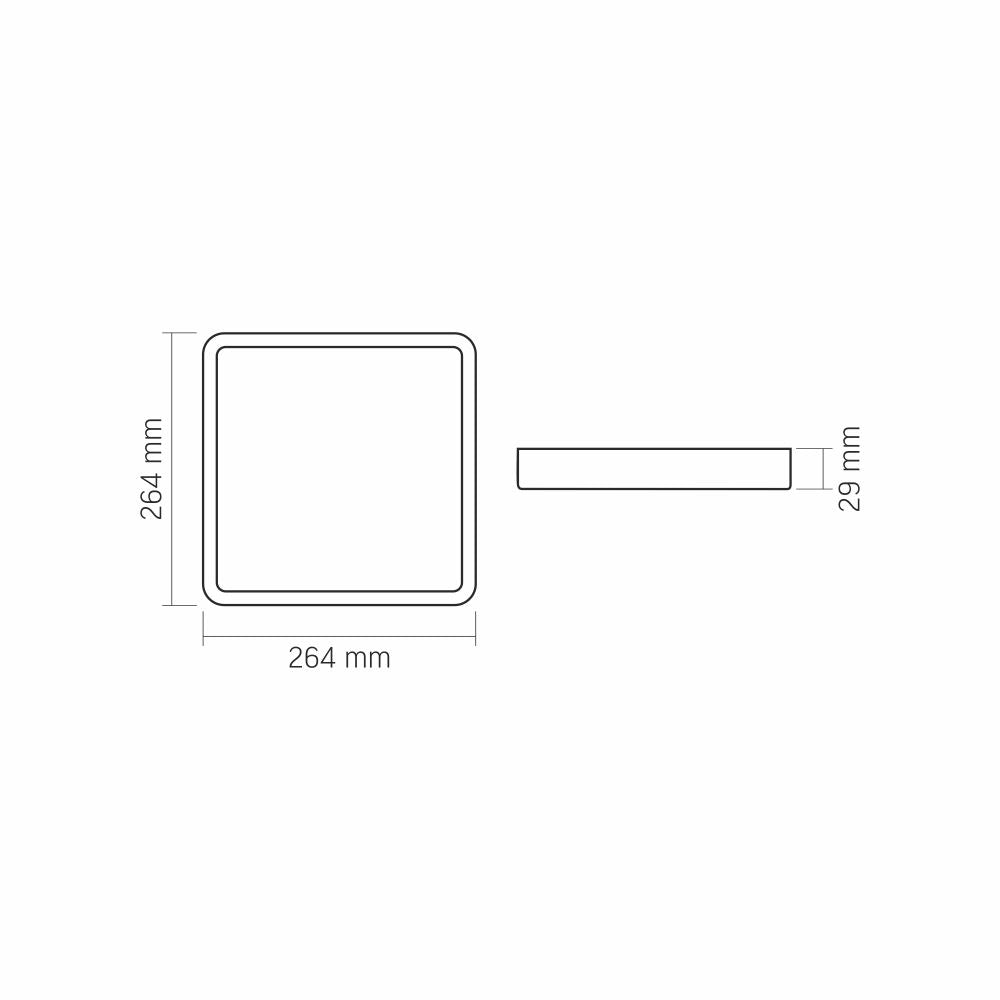 LED-downlight-armatur VIDEX-DOWNLIGHT-LED-DLSS-24W-NW