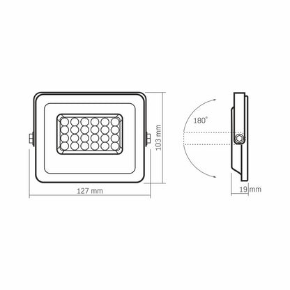 LED strålkastare VIDEX-FLOOD-LED-LUCA-20W-NW