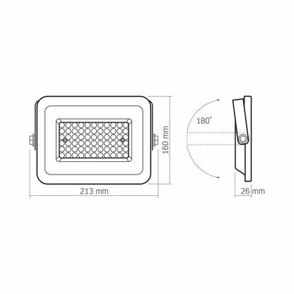 LED strålkastare VIDEX-FLOOD-LED-LUCA-50W-NW