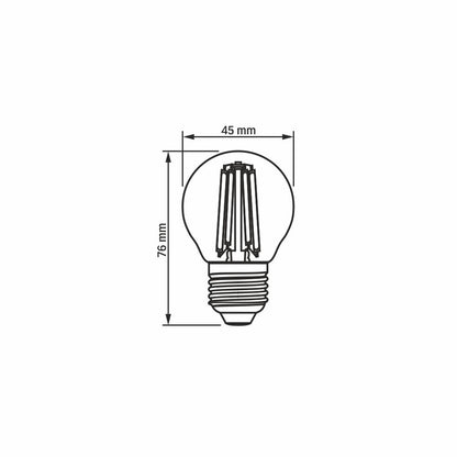 LED-lampa VIDEX-E27-G45-6W-FIL-WW