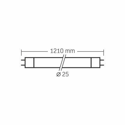 LED T8 glasrör VIDEX-T8-LED-120-18W-CW