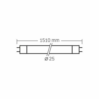 LED T8 Glasrör VIDEX-T8-LED-150-24W-NW